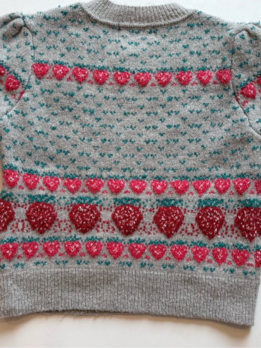 Kimchi Blue Strawberry Crewneck Sweater XS - Picture 7 of 7